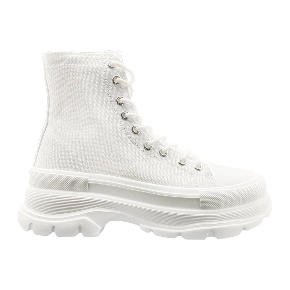 Berness - BELLE The White Room White Platform Sneakers